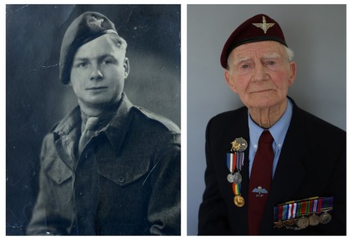corsetmakersotherhalf: audreysparkle:   ed-pool:  Photos of Normandy Veterans, then and now via Buzzfeed   @khakicolonel   Proper hero’s 