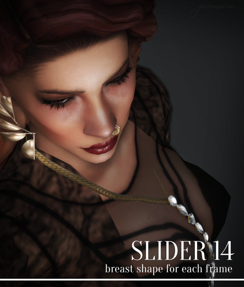 pirumxsim: Slider 14Better, less round breast shape for each frame- Control available on chest- Teen