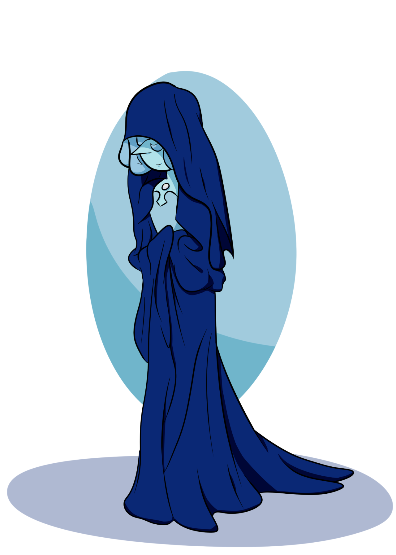 paradoxpaint:  “The tiniest smile crossed her lips…” SOOOO blue pearl was pretty