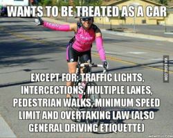 wants to be treated like a vehicle&hellip; breaks &frac12; the rules