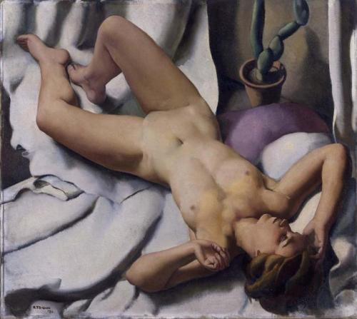 cactus-in-art:Roberto Fernández Balbuena (Spanish, 1890-1966)Nude, 1932