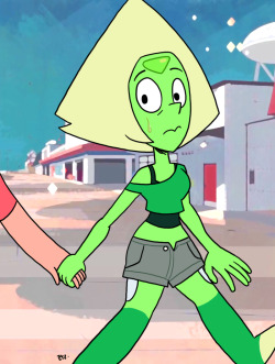eyzmaster:  Steven Universe - Peridot 65 by theEyZmaster Another casual Peri!I really couldn’t settle on who she was giving her hand to, so I made a bunch of alternates. Enjoy!   &lt;3