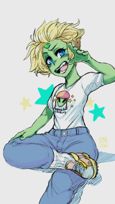 appleuniversing:  Jeans Peridot Triangles