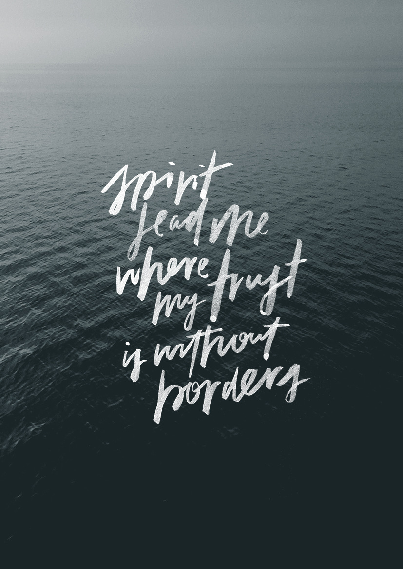 The Worship Project — Oceans (Where Feet May Fail) - original print from...