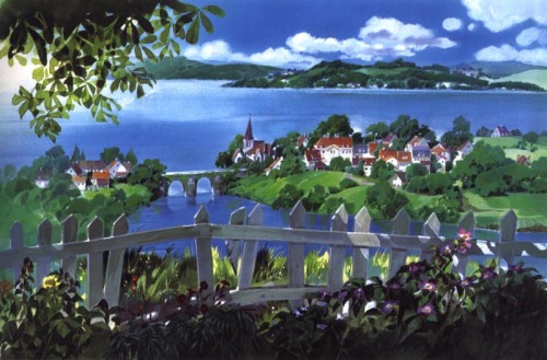 brownbbygirl: lyriumnug: Kiki’s Delivery Service background design. I love