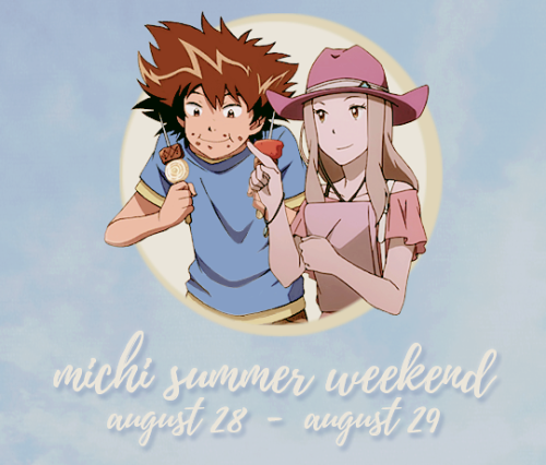 zoetekohana:taichixmimi:Celebrate the last weekend of the summer with Taichi and Mimi! Mimi may ha