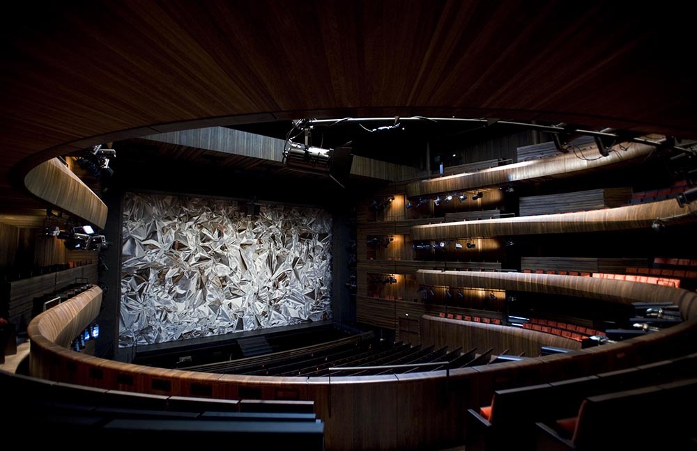 likeafieldmouse:  Pae White - Metafoil (2011) - Curtain design for the Oslo Opera