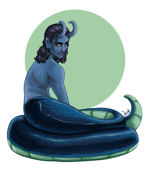 The next Mervenger is neither an Avenger nor a mermaid, but…I really wanted to draw Loki as a