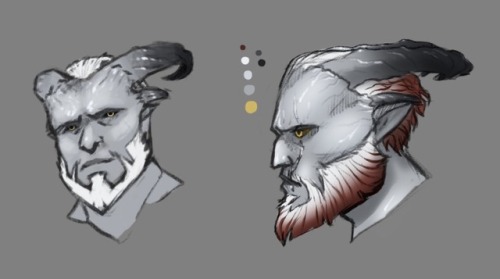 svissalan: some sketchy concepts of my tiefling hexblade i have waiting in the wings for our next ca