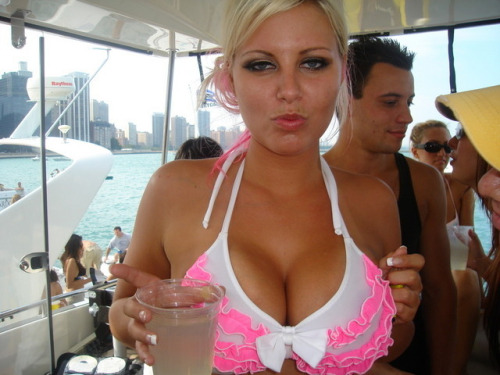 bimbodreams:  I could use a drink.  What a naughty girl!