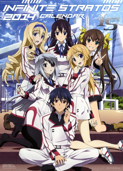 abaslev:  calendar cecilia alcott charlotte dunois eyepatch fang lingyin infinite stratos laura bodewig nishizawa shinya orimura ichika seifuku shinonono houki | yande.re