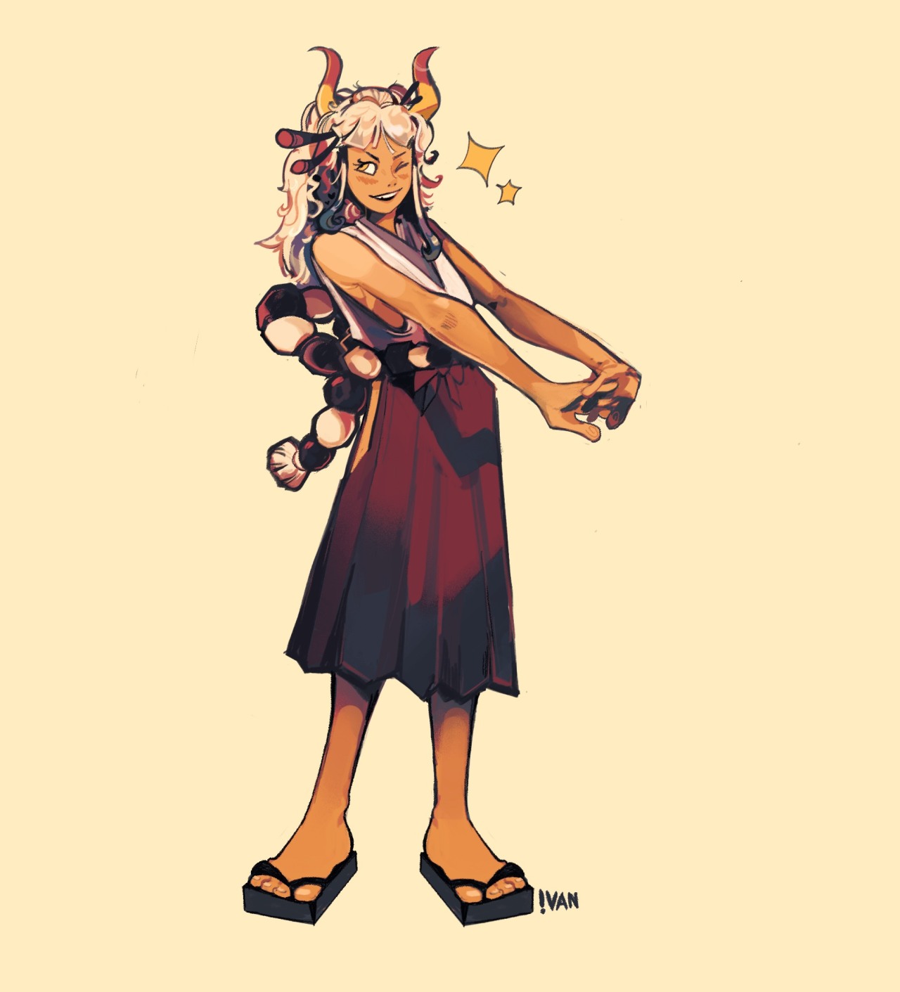 Evan on Tumblr: a yamato figure from one piece, im still getting to