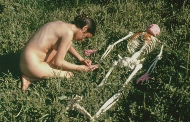 lickingorchids:ana mendieta, on giving life, 1975