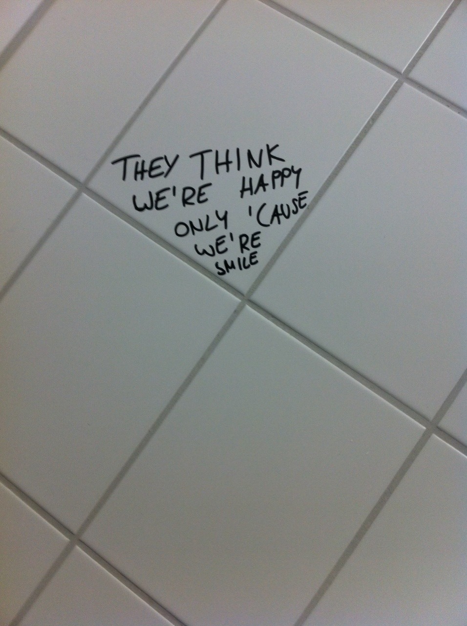 schattengallerie:  they think  we’re happy onle ‘cause we’re smile