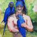 bubentcov:Blue  Cockatoo (watercolor)