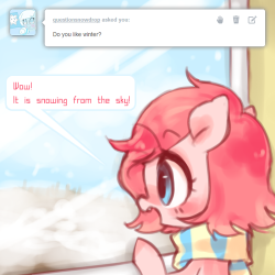 ask-pinkamena-kor:  http://questionsnowdrop.tumblr.com/ http://askfillysnowdrop.tumblr.com/  X3 Hee!  &hellip;I should probably get around to actually watching that Snowdrop thing&hellip; &lt;&lt;&rsquo; xD