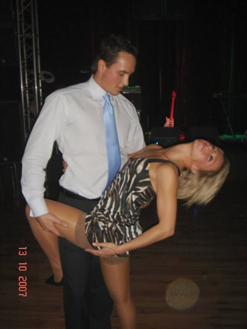 Dancing in control top pantyhose