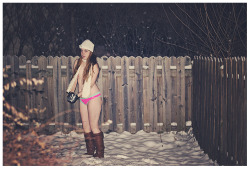 underweartuesday:   Dearest UT, I just saw your theme for this submission week, and decided to venture outside, in the single digits degree weather, to take a picture for you. I love going out and playing in the snow, and we’ve gotten so much lately!