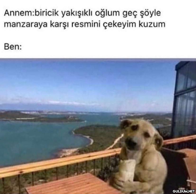 Annem:biricik yakışıklı...