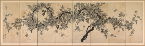 Grapevine, Choe Seok-hwan, early 1800s, Cleveland Museum of Art: Korean ArtSize: Image: 100.5 x 345 