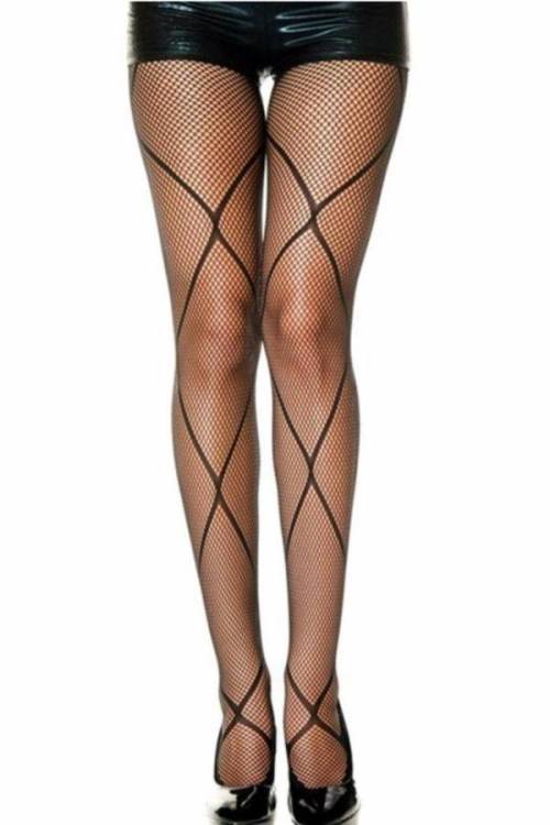 fashiontightsstyles:Bijoux Fishnet Diamond Stockings by Bijoux api.shopstyle.com/action/apiV