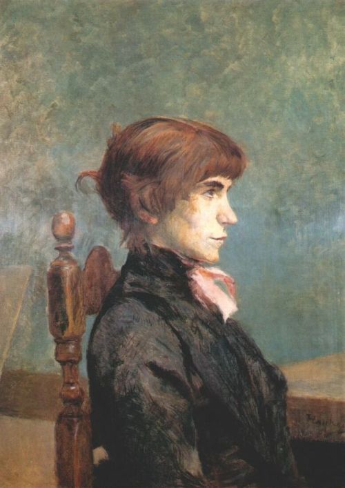 artist-lautrec: Jeanne Wenz, 1886, Henri de Toulouse-LautrecMedium: oil on canvas