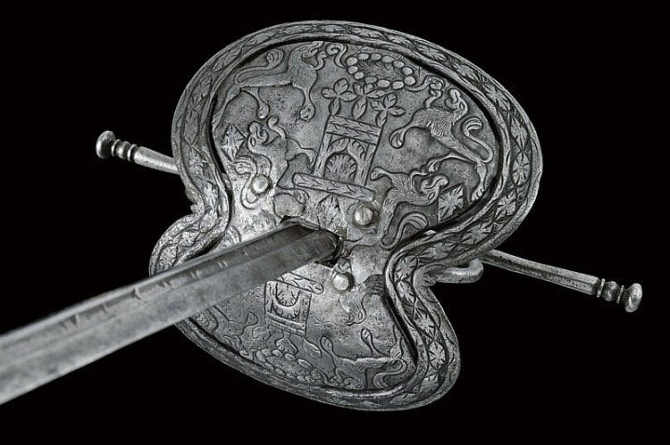 art-of-swords:  Cup-Hilted Rapier Dated: 17th century  Culture: Spanish Measurements: