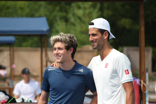 direct-news:  Niall playing tennis with Novak Djokovic. 02/8/14 