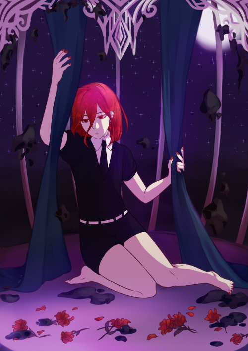 jin-seiko:My Shinsha piece for the Land of the Lovely zine! I’m so happy I got to join in with such 