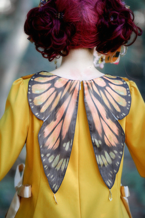 lolita-wardrobe: New Release: Yolanda 【-Isabella’s Butterfly-】 Lolita OP Dress and Headbow ◆ S