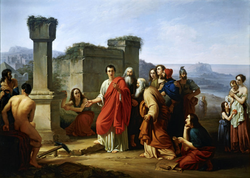 Cicero Discovering the Tomb of Archimedes, Paolo Barbotti, 1853