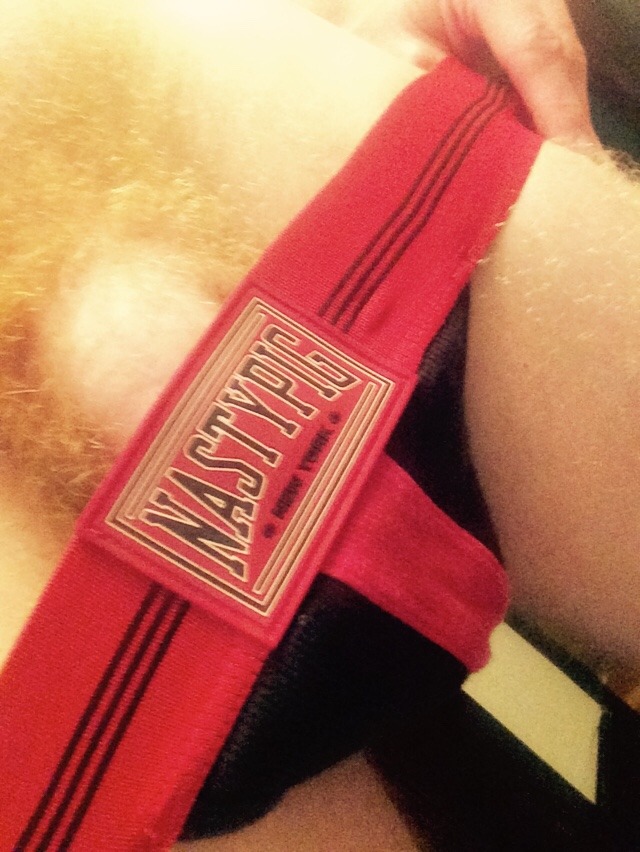 gingerstrap:Monday. Red and black. Nasty Pig.   #me #self   Kik: gingerstrap   18+