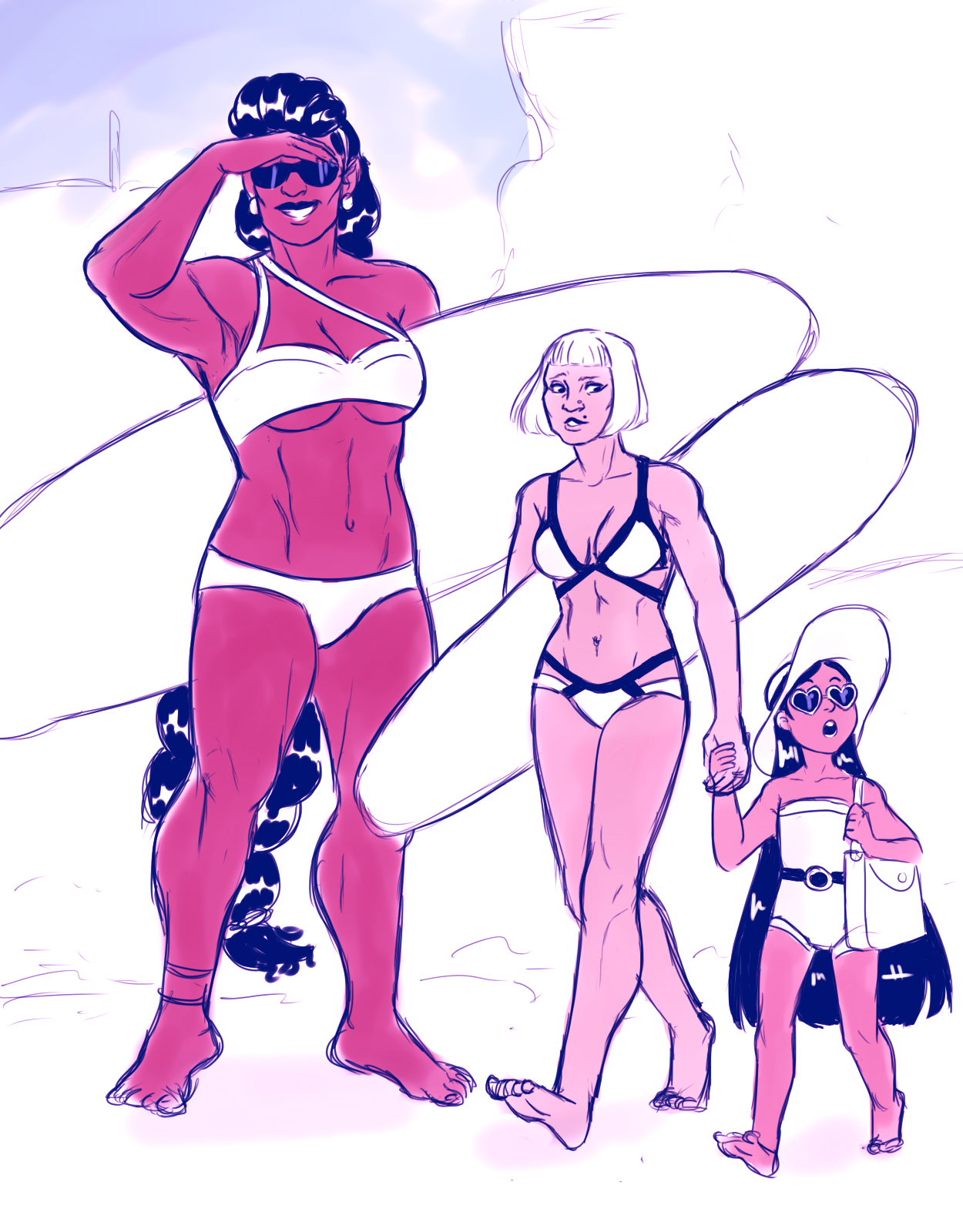 stopitsembellished: mitoshasenpai:  And a beachy scribble    And another sideblog
