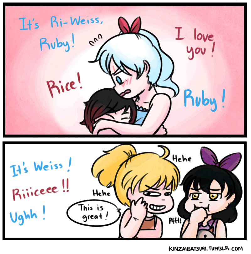 kinzaibatsu91:   We are Team RWBY!!  New chapter for Adopt/Orphan AU by celestialmeadows