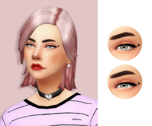 feather-sim: happy valentines day! &lt;3 here is a winged eyeliner with a tiny heart on the wing