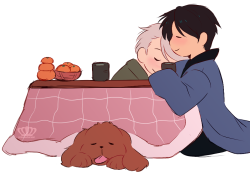 another quick scribble to start off the new yearlazy times in the kotatsu~