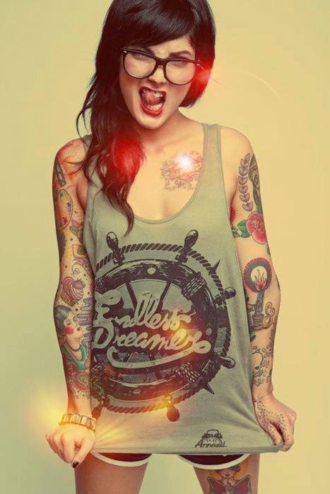 itattoobabes:  girl tattoo girls