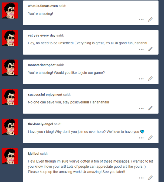 starridge:  @markiplier i hope you’re proud   Haha what fun we’re all having!But just remember, it’s because I care!