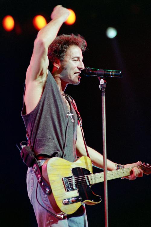 Bruce Springsteen at Palais Ominisport of Bercy in Paris, on June 29, 1992 by Patrick Kovarik via gr