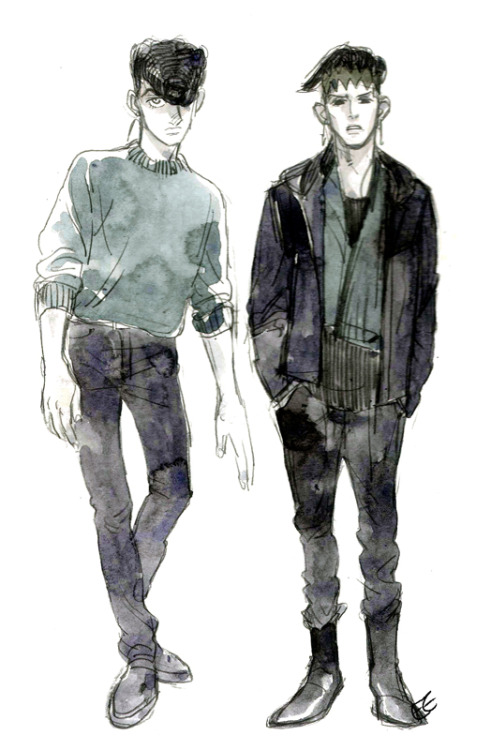 thenorthseasinging: Josuke &amp; Rohan
