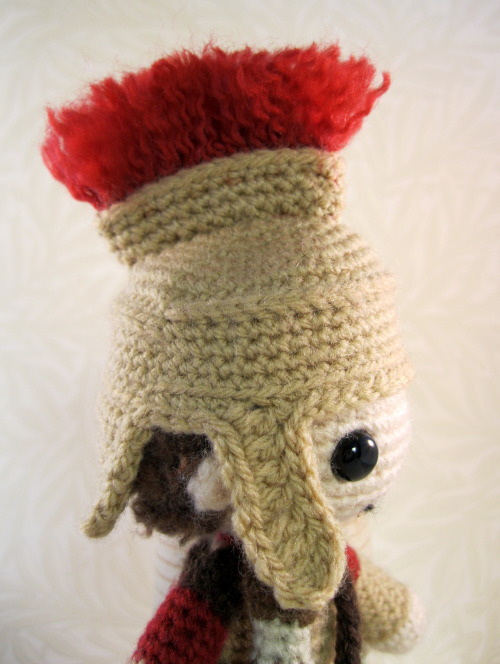 generally-nauseated: lucyravenscar: My latest pattern, to make a cute Roman Soldier amigurumi, is no