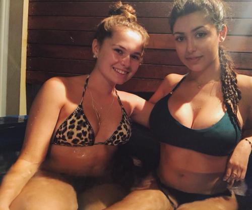 I love when my daughter brings home her slutty friends to hang out in the hot tub.