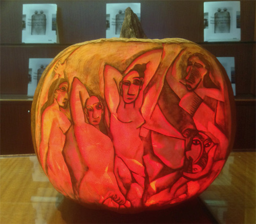 moma:This year’s #Halloween pumpkin… Pablo Picasso’s “Les Demoiselles d'Avignon!” (Thank you Maniac 