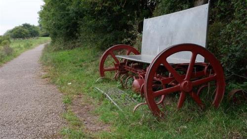 Wheel take a seat - 2.On a York cycle path, a nod to York’s railway heritage.