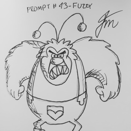 December 22nd, 2021, Inktober Prompt # 43 - Fuzzy. Who remembers Fuzzy Lumpkins from &ldquo