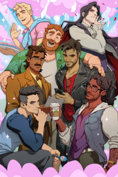 epsee:It’s out!! I had a blast working on character art for this amazing game.Hope everydaddy’s finding the dad of their dreams in [DREAM DADDY]