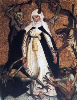 Medievalengravings:  Poland &Amp;Ldquo;St. Catherine Of Siena Besieged By Demons.&Amp;Rdquo;