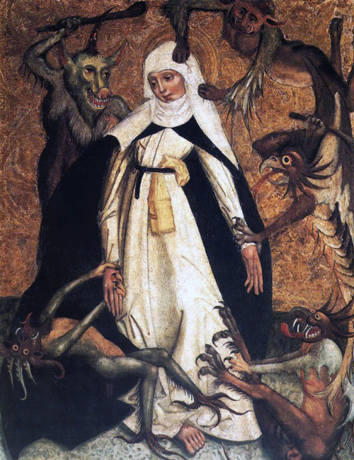 Poland“St. Catherine of Siena besieged by demons.” c. 1500.Unknown author