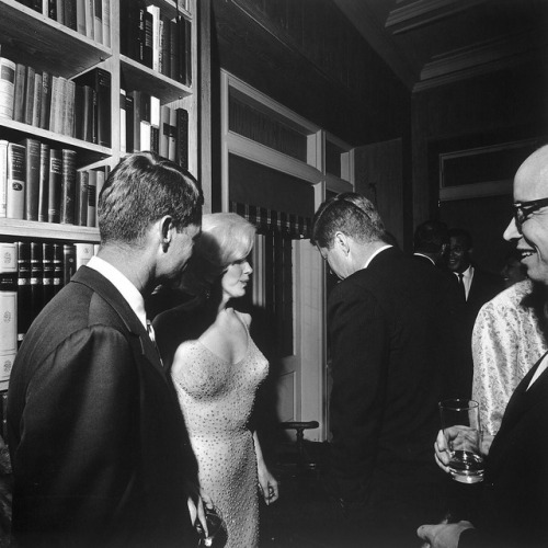 When Marilyn Monroe met the Kennedy brothers. 1962. (The second image doesn’t have any Kennedys but 