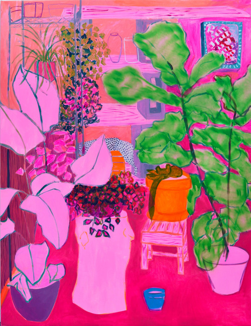 missannavaldez: Anna Valdez Pink Studio - oil, acrylic and spray paint on canvas. 86 x 66 inches. 20